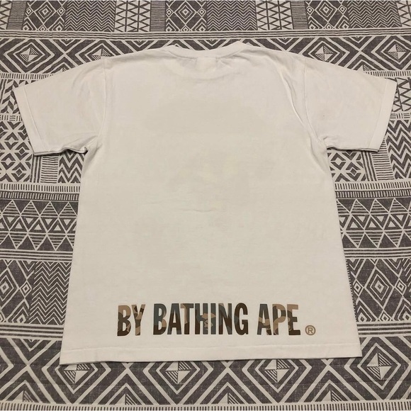 A Bathing Ape Bape Camo Ape Face Tee Shirt Size Small - Picture 2 of 9